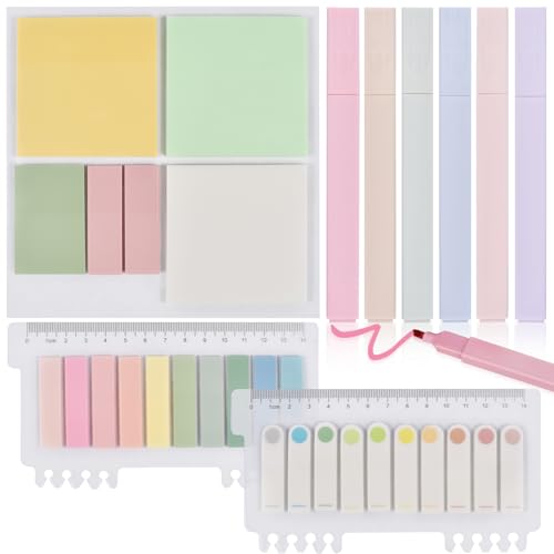 700 Stück Transparent Haftnotizen Sticky Notes und 6 Farben Textmarker, Durchsichtige Transparent Sticky Notes,Highlighter Pen, Pastell Highlighter Pen set, für Office Notizbücher Notizzettel 700 Stück Transparent Haftnotizen Sticky Notes und 6 Farben Textmarker, Durchsichtige Transparent Sticky Notes,Highlighter Pen, Pastell Highlighter Pen set, für Office Notizbücher Notizzettel von Forhome