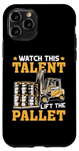Gabelstaplerbetreiber: Sehen Sie zu, wie dieses Talent die Palette hebt Hülle für iPhone 11 Pro von Forklift Truck Designs For Forklift Operators