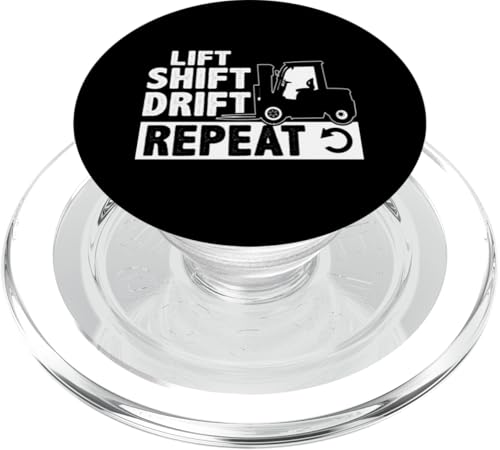 Gabelstaplerfahrer: Heben, Schalten, Driften, Wiederholen PopSockets PopGrip für MagSafe von Forklift Truck Designs For Forklift Operators