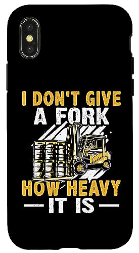 Gabelstaplerfahrer: Ich gebe einer Gabel nicht, wie schwer sie ist Hülle für iPhone X/XS Gabelstaplerfahrer: Ich gebe einer Gabel nicht, wie schwer sie ist Hülle für iPhone X/XS von Forklift Truck Designs For Forklift Operators