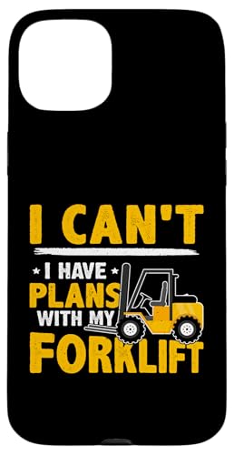 Gabelstaplerfahrer: Ich kann nicht - ich habe Pläne mit meinem Gabelstapler Hülle für iPhone 15 Plus von Forklift Truck Designs For Forklift Operators