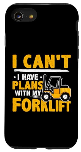 Gabelstaplerfahrer: Ich kann nicht - ich habe Pläne mit meinem Gabelstapler Hülle für iPhone SE (2020) / 7 / 8 von Forklift Truck Designs For Forklift Operators