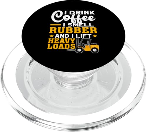 Gabelstaplerfahrer: Kaffee trinken, Gummi riechen, schwer heben PopSockets PopGrip für MagSafe Gabelstaplerfahrer: Kaffee trinken, Gummi riechen, schwer heben PopSockets PopGrip für MagSafe von Forklift Truck Designs For Forklift Operators