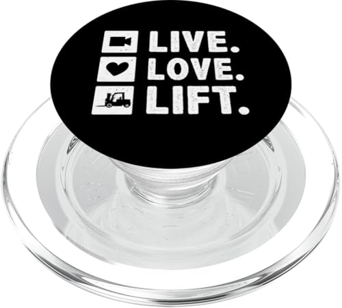 Gabelstaplerfahrer: Live. Liebe. Aufzug. PopSockets PopGrip für MagSafe Gabelstaplerfahrer: Live. Liebe. Aufzug. PopSockets PopGrip für MagSafe von Forklift Truck Designs For Forklift Operators