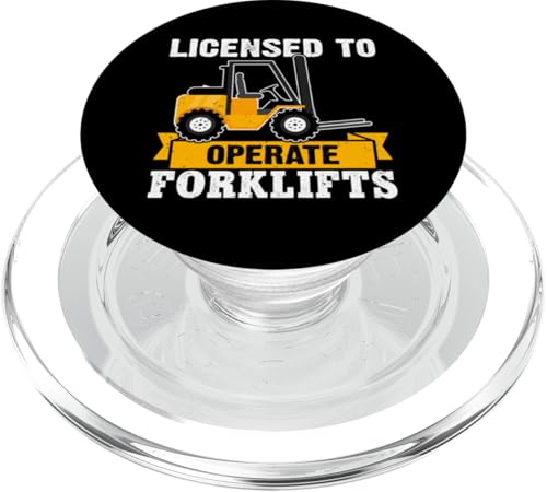 Gabelstaplerfahrer: Lizenziert zum Betrieb von Gabelstaplern PopSockets PopGrip für MagSafe Gabelstaplerfahrer: Lizenziert zum Betrieb von Gabelstaplern PopSockets PopGrip für MagSafe von Forklift Truck Designs For Forklift Operators