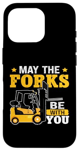 Gabelstaplerfahrer: Mögen die Gabeln bei Ihnen sein Hülle für iPhone 16 Pro von Forklift Truck Designs For Forklift Operators