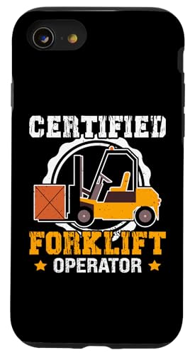Gabelstaplerfahrer: Zertifizierter Gabelstaplerfahrer Hülle für iPhone SE (2020) / 7 / 8 von Forklift Truck Designs For Forklift Operators