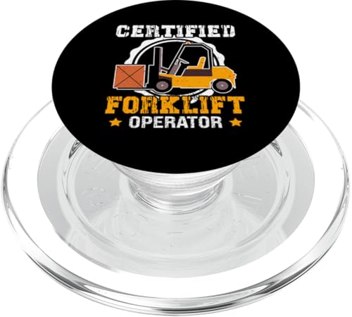 Gabelstaplerfahrer: Zertifizierter Gabelstaplerfahrer PopSockets PopGrip für MagSafe Gabelstaplerfahrer: Zertifizierter Gabelstaplerfahrer PopSockets PopGrip für MagSafe von Forklift Truck Designs For Forklift Operators