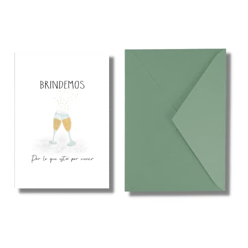 Forletter - Grußkarte 15 x 21'5 cm Geburtstag Let's Toast von Forletter