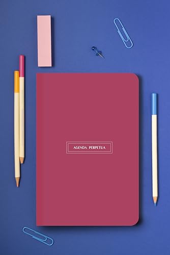 Forletter Undatierter Taschenkalender – Magenta – kompakt, ideal für die Organisation Ihres Jahres – Modernes Design von Forletter