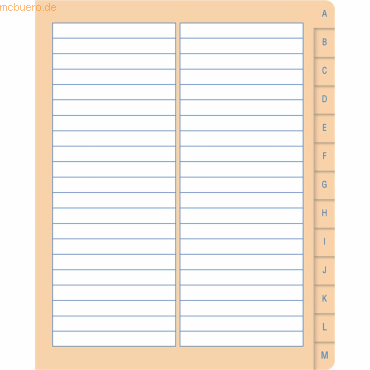 2 x Formati Wörterheft Quart Lineatur W.7 liniert/Register 20 Blatt von Formati