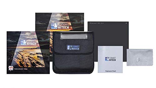 Formatt Hitech Firecrest Pro 100 mm Standard ND – Professionelle Kamerafilter – kompletter Lichtleckschutz – 100 x 100 mm Graufilter mit Tuch, Hülle, Belichtungstabelle und Booklet von Formatt Hitech