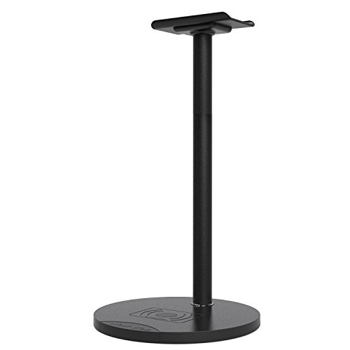 Forrader Qi Wireless Ladegerät Kopfhörer Stand, Aluminium (eloxiert) + TPU + ABS Kopfhörer Halter Stand, um Ihre Kopfhörer perfekt zu schützen und integriert mit Qi Wireless Ladegerät (Schwarz) von Forrader