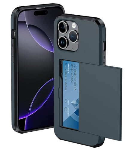 Forterra Hülle für iPhone 16 Pro Kunststoffhülle mit Kartenfach Stoßfeste Backcover Schlankes Design mit Panzerglas - Dunkelblau Forterra Hülle für iPhone 16 Pro Kunststoffhülle mit Kartenfach Stoßfeste Backcover Schlankes Design mit Panzerglas - Dunkelblau von Forterra