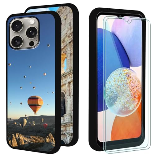 FortiCase 2 Pack Personalisierte Handyhülle + 2 Pack Displayschutzfolie für iPhone 11,Schwarz Silikon Hülle,mit Eigenem Foto Bild Text Case,für iPhone 11 Schutzhülle -2HGTU FortiCase 2 Pack Personalisierte Handyhülle + 2 Pack Displayschutzfolie für iPhone 11,Schwarz Silikon Hülle,mit Eigenem Foto Bild Text Case,für iPhone 11 Schutzhülle -2HGTU von FortiCase