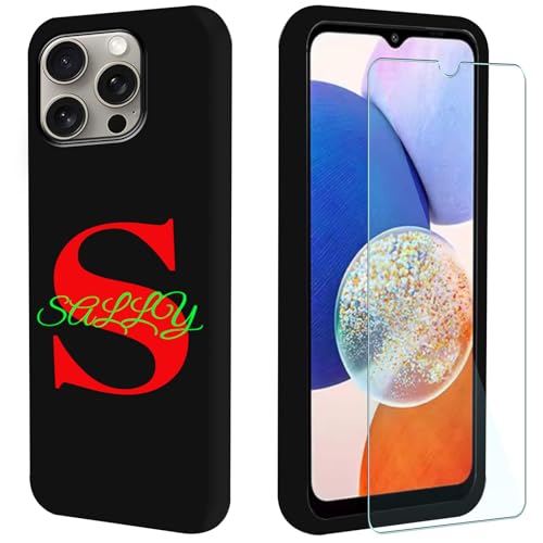 FortiCase Personalisierte Handyhülle + Displayschutzfolie für iPhone 15 Pro,Schwarz Silikon Hülle,mit Name/Name Text Personalisiert Case,für iPhone 15 Pro Schutzhülle -SYZG FortiCase Personalisierte Handyhülle + Displayschutzfolie für iPhone 15 Pro,Schwarz Silikon Hülle,mit Name/Name Text Personalisiert Case,für iPhone 15 Pro Schutzhülle -SYZG von FortiCase