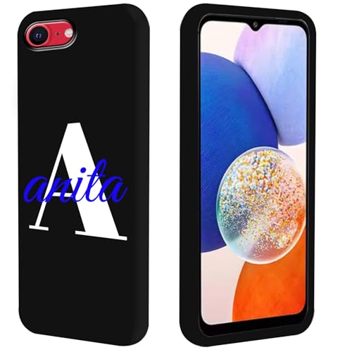 FortiCase Personalisierte Handyhülle für iPhone SE 2022,Schwarz Silikon Hülle,mit Name/Name Text Personalisiert Case,für iPhone SE 2022 Personalisierte Schutzhülle -SYZ FortiCase Personalisierte Handyhülle für iPhone SE 2022,Schwarz Silikon Hülle,mit Name/Name Text Personalisiert Case,für iPhone SE 2022 Personalisierte Schutzhülle -SYZ von FortiCase