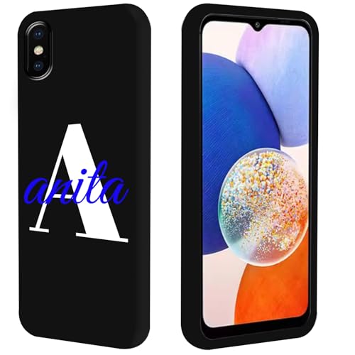 FortiCase Personalisierte Handyhülle für iPhone X,Schwarz Silikon Hülle,mit Name/Name Text Personalisiert Case,für iPhone X Personalisierte Schutzhülle -SYZ FortiCase Personalisierte Handyhülle für iPhone X,Schwarz Silikon Hülle,mit Name/Name Text Personalisiert Case,für iPhone X Personalisierte Schutzhülle -SYZ von FortiCase