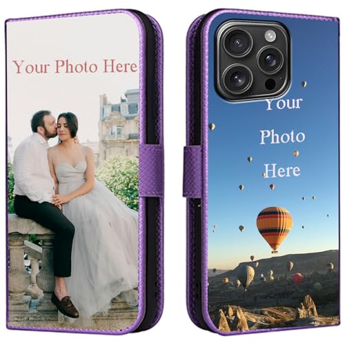 FortiCase Personalisierte Hülle für iPhone 11 Pro Max,Flip Leder Hülle Kartenfach Standfunktion Case,mit Eigenem Foto Bild Text Personalisiert Handyhülle - Purple-LN4 FortiCase Personalisierte Hülle für iPhone 11 Pro Max,Flip Leder Hülle Kartenfach Standfunktion Case,mit Eigenem Foto Bild Text Personalisiert Handyhülle - Purple-LN4 von FortiCase
