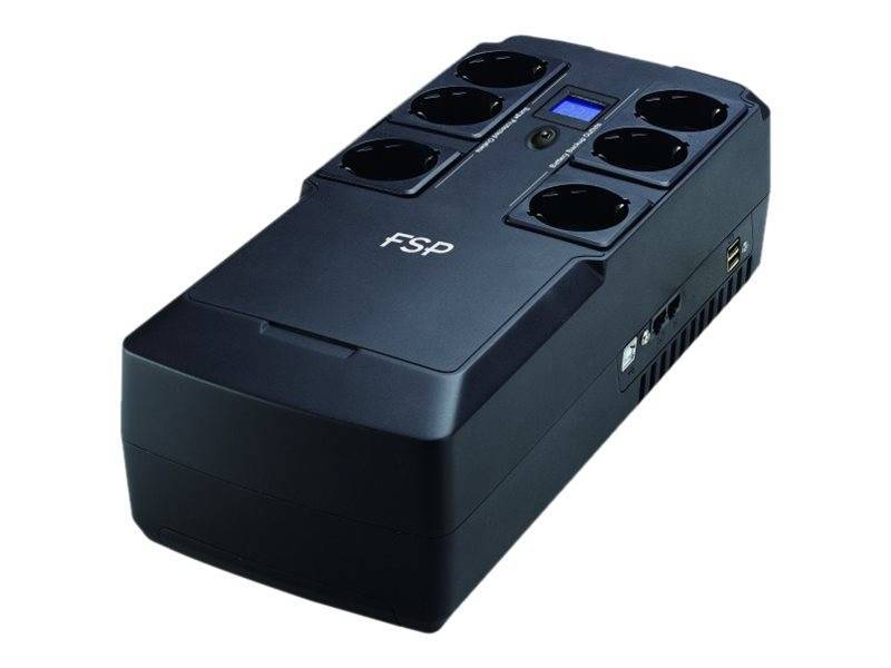 FSP USV NanoFit 800 800VA 480W LCD 2xUSB 1xRJ45 von Fortron