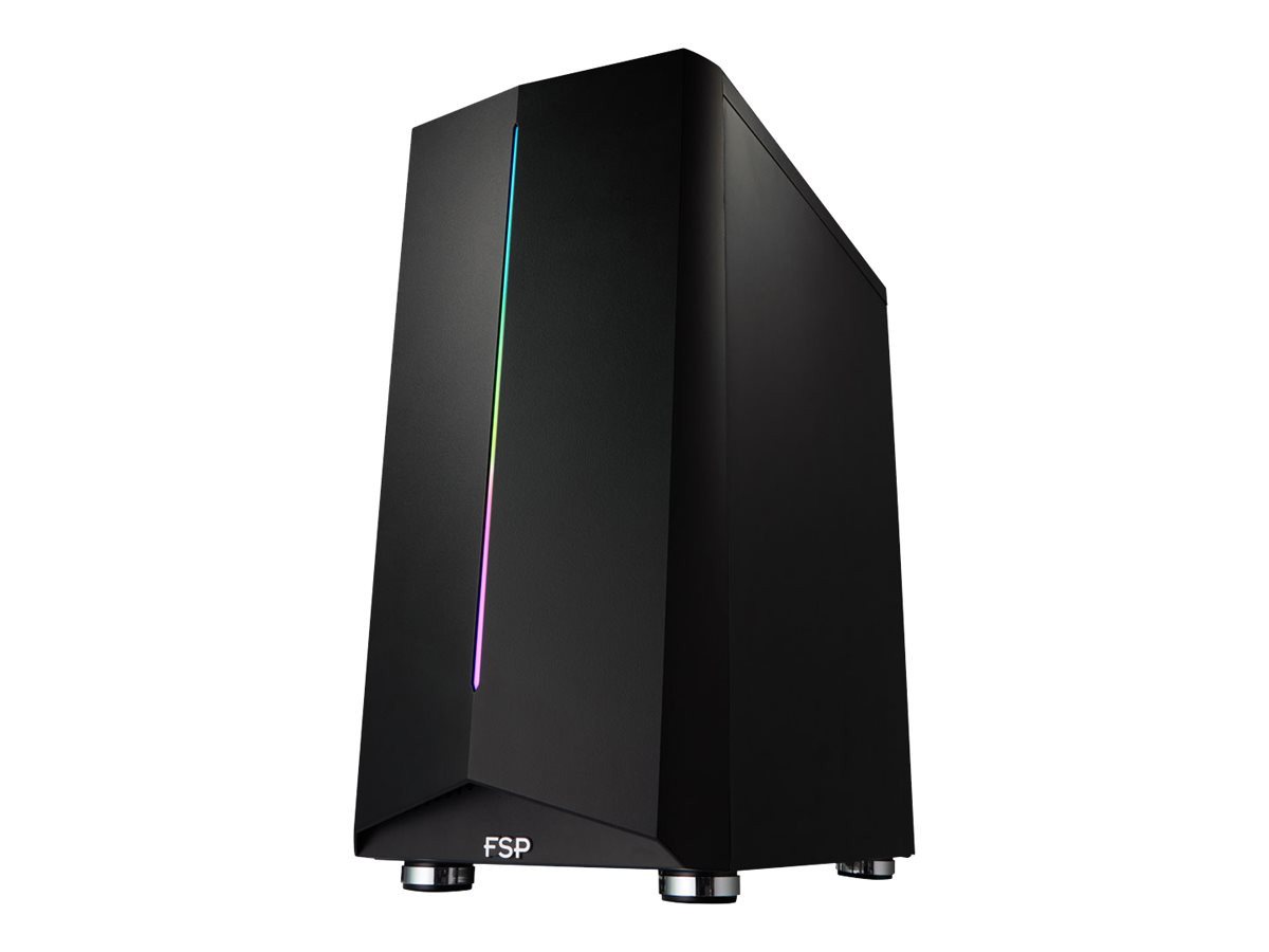 Fortron PC-Gehäuse FORTRON Gehäuse ATX Midi Tower CMT151 ohne NT USB3.0 ARGB 120mm - Midi von Fortron