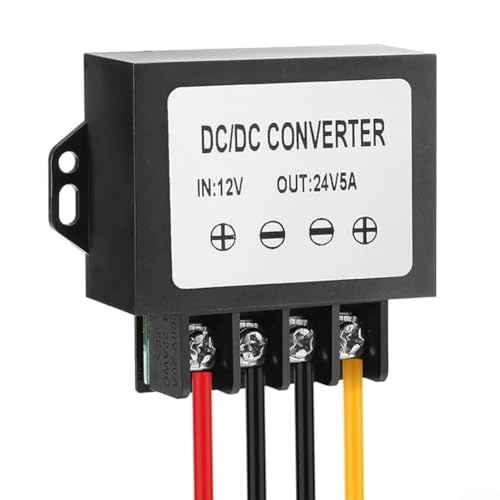 DC 5A Spannungsregler-DC Wandler 12V auf 24V, Netzadapter Regler Konverter, für Autoradios LED Displays LKW von FortunateSweet