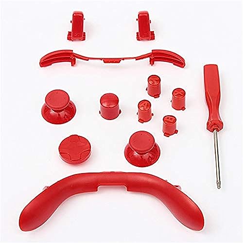LB RB LT RT ABXY Bumper Triggers Thumbsticks D Pad Bullet Buttons Mod Kit für Xbox 360 Controller (rot) von Fortune Cats