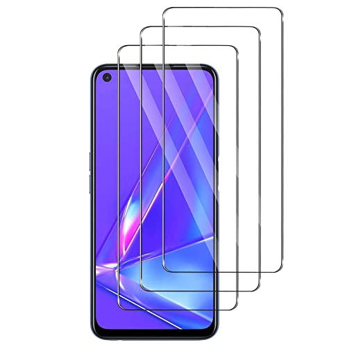 [3 Stück] Schutzfolie für Panzerglas für Oppo A72, 9H Panzerglasfolie, Anti-Kratzen Glasfolie, Frei von Kratzern, HD Displayschutzfolie für Oppo A72 von Foryo