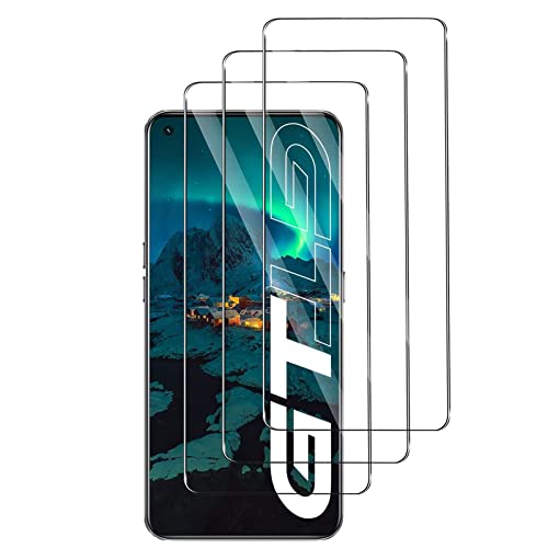 [3 Stück] Schutzfolie für Panzerglas für Realme GT 5G, 9H Panzerglasfolie, Anti-Kratzen Glasfolie, Frei von Kratzern, HD Displayschutzfolie für Realme GT 5G von Foryo