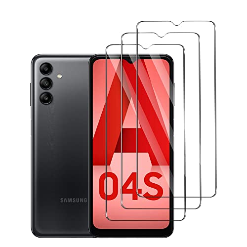 [3 Stück] Schutzfolie für Panzerglas für Samsung Galaxy A04S, 9H Panzerglasfolie, Anti-Kratzen Glasfolie, Frei von Kratzern, HD Displayschutzfolie für Samsung Galaxy A04S von Foryo