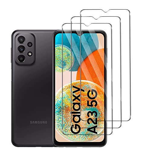 [3 Stück] Schutzfolie für Panzerglas für Samsung Galaxy A23 5G, 9H Panzerglasfolie, Anti-Kratzen Glasfolie, Frei von Kratzern, HD Displayschutzfolie für Samsung Galaxy A23 5G von Foryo