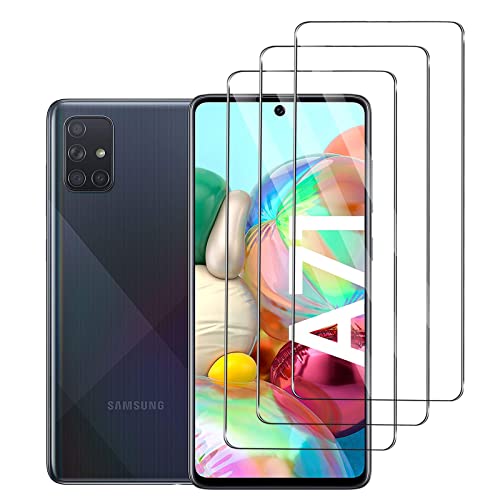 [3 Stück] Schutzfolie für Panzerglas für Samsung Galaxy A71, 9H Panzerglasfolie, Anti-Kratzen Glasfolie, Frei von Kratzern, HD Displayschutzfolie für Samsung Galaxy A71 von Foryo