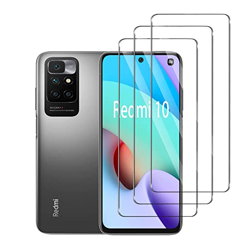 [ 3 Stück] Schutzfolie für Panzerglas fürXiaomi Redmi 105G, 9H Panzerglasfolie, Anti-Kratzen Glasfolie, Frei von Kratzern, HD Displayschutzfolie für Xiaomi Redmi 10 von Foryo
