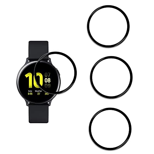 [4-Stück] Kompatibel mit Samsung Watch Active 2 (44 mm) Schutzfolie, 3D Gebogene Vollabdeckung Schutz Displayschutzfolie, für Samsung Watch Active 2 (44 mm) von Foryo