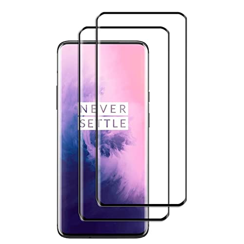 Foryo Für Oneplus 7T Pro/Oneplus 7 Pro panzerglas Schutzfolie, [2 Stück] [Case Friendly] [HD Clear] [9H Härte] [Anti-Kratzen] [Blasenfreie] Gehärtetem Glas Displayschutzfolie von Foryo