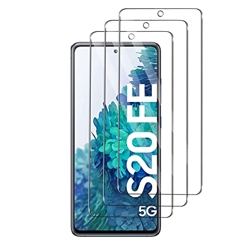 Für Samsung Galaxy S20 FE panzerglas Schutzfolie, [3 Stück] [Case Friendly] [HD Clear] [9H Härte] [Anti-Kratzen] [Blasenfreie] Gehärtetem Glas Displayschutzfolie für Samsung Galaxy S20 FE von Foryo