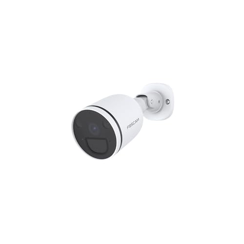 Foscam Außenkamera IP S41 – WiFi mit Lichtstrahlern – Intelligente Bewegungserkennung – Auflösung 4 MP – bidirektionales Audio und Sirene 110 dB – Nachtsicht in Farbe – IP66 – Weiß von Foscam
