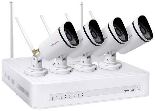 Foscam FN7108W-B4-1T WLAN IP-Überwachungskamera-Set 8-Kanal mit 4 Kameras 1920 x 1080 Pixel Foscam FN7108W-B4-1T WLAN IP-Überwachungskamera-Set 8-Kanal mit 4 Kameras 1920 x 1080 Pixel von Foscam