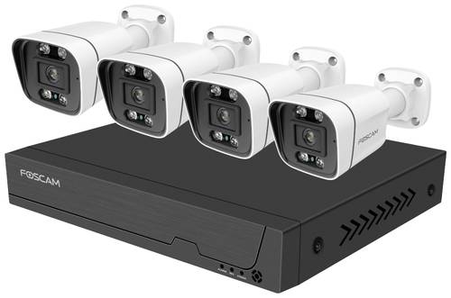 Foscam FN9108E-B4-2T LAN IP-Überwachungskamera-Set 8-Kanal mit 4 Kameras 3072 x 1728 Pixel von Foscam