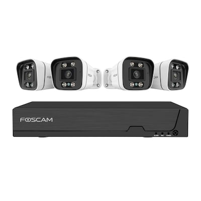 Foscam FN9108E-B4-2T Überwachungsset mit 4 Überwachungskameras weiß Foscam FN9108E-B4-2T Überwachungsset mit 4 Überwachungskameras weiß von Foscam