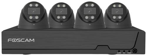 Foscam FN9108E-T4-2T black LAN IP-Überwachungskamera-Set 8-Kanal mit 4 Kameras 3840 x 2160 Pixel von Foscam