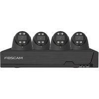 Foscam FNA108E-B4-2T Überwachungsset mit 4 Überwachungskameras schwarz von Foscam
