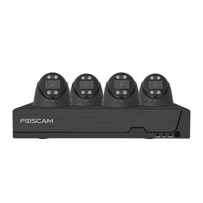 Foscam FNA108E-T4-2T Überwachungsset mit 4 Überwachungskameras schwarz Foscam FNA108E-T4-2T Überwachungsset mit 4 Überwachungskameras schwarz von Foscam