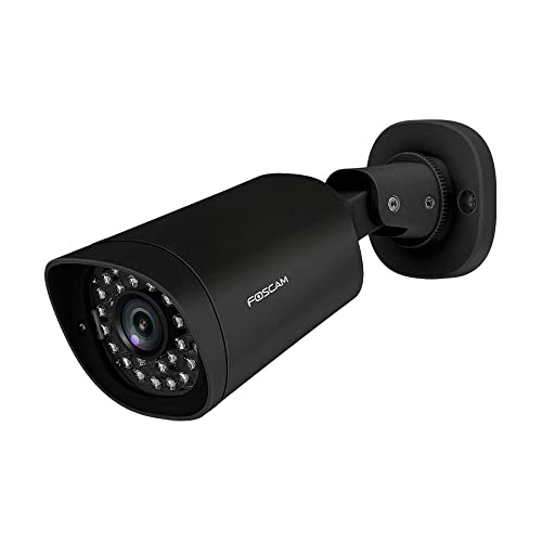 Foscam - G4EP-B – IP-Kamera PoE-Außenbereich 4 MP Schwarz – Überwachungskamera für den Außenbereich 2 K – Entfernung 24/7 – Bewegungserkennung von Foscam