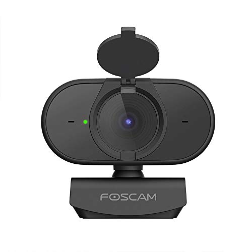 Foscam W25 1080P USB-Webkamera mit 84°-Weitwinkelobjektiv, Mikrofon für Livestreaming, schwarz von Foscam
