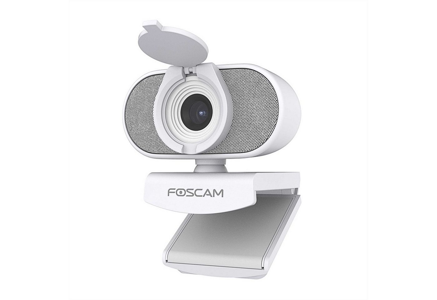 Foscam W41 4 MP ULTRA HD USB Webcam (SUPER HD, 84°-Weitwinkel-Objektiv, Integriertes Mikrofon, USB Plug & Play, Sichtschutzabdeckung, Vielseitige Platzierung) von Foscam