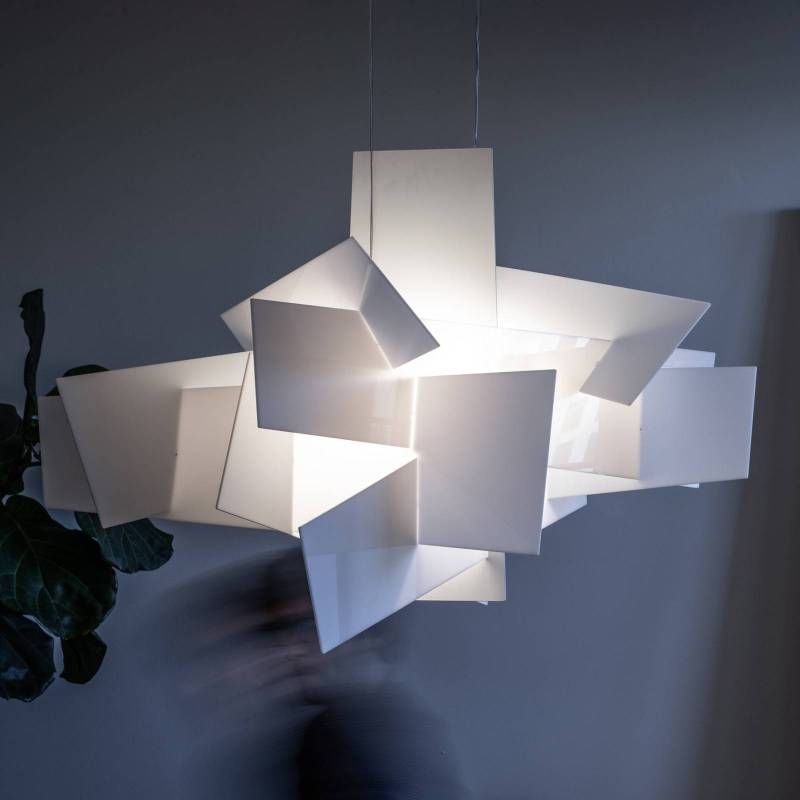 Foscarini Big Bang LED-Hängeleuchte, weiß, Ø 96cm von Foscarini