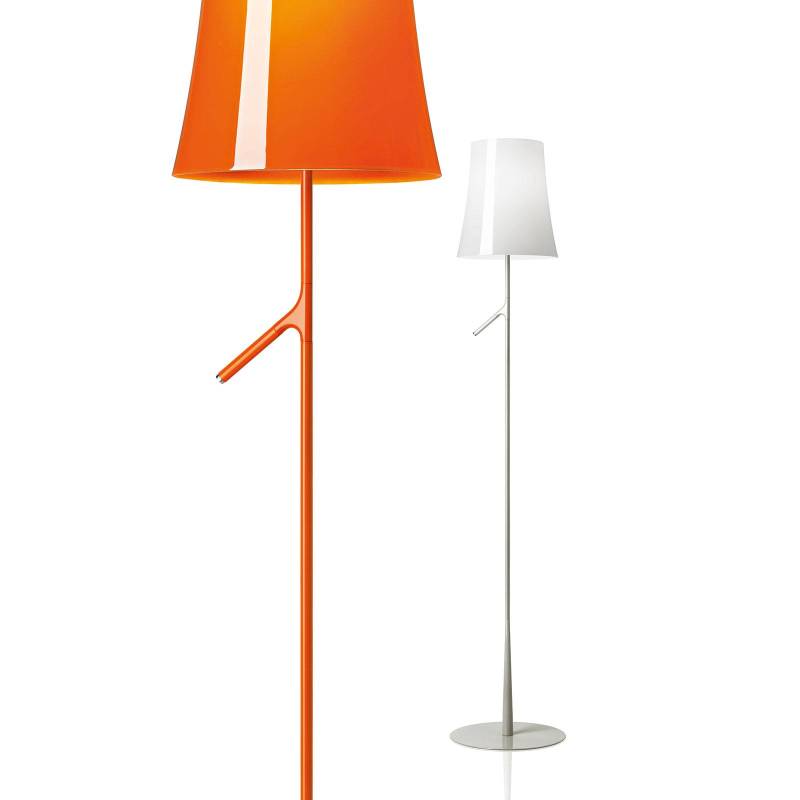 Foscarini Birdie Lettura LED-Stehleuchte weiß dim von Foscarini