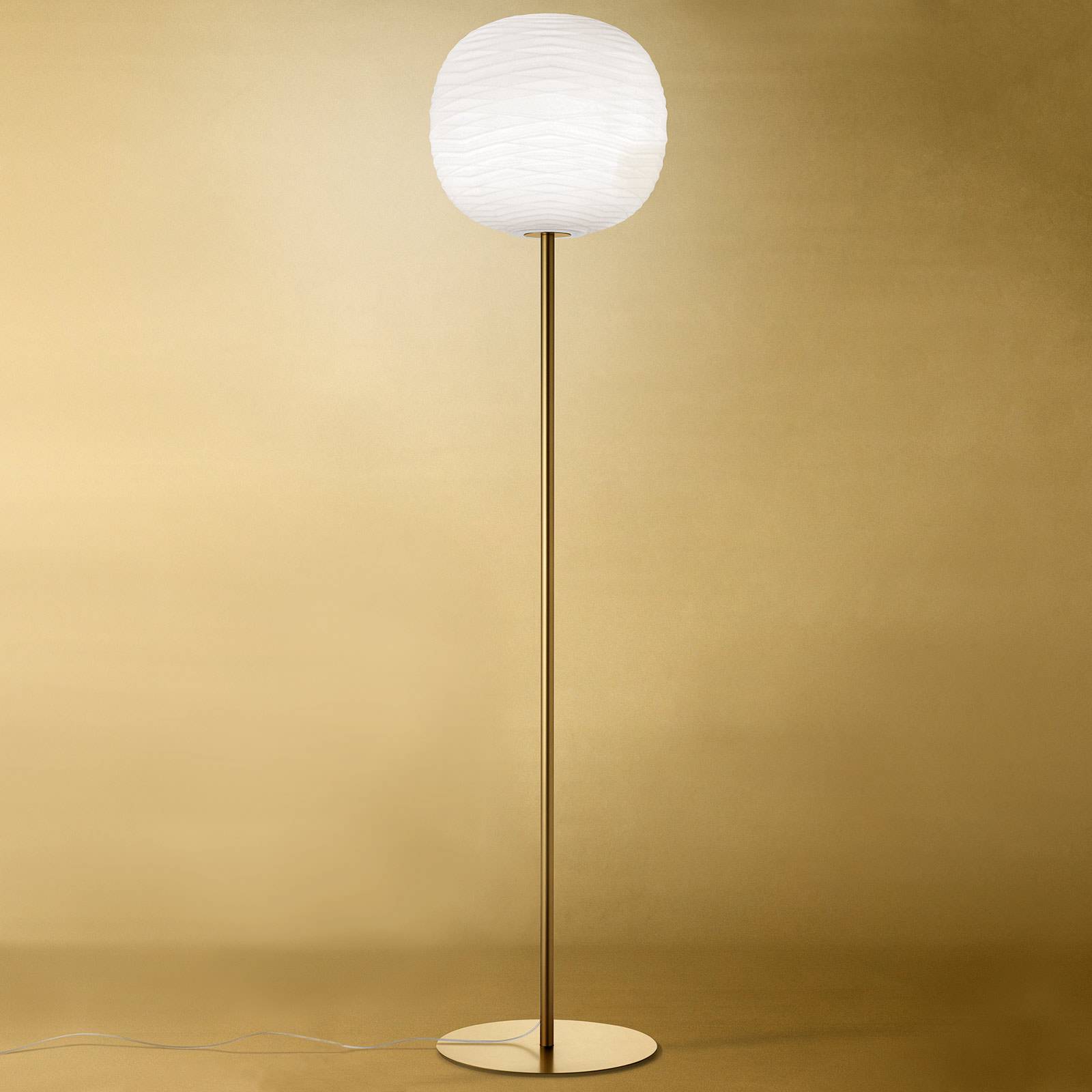 Foscarini Gem terra Stehleuchte, gold von Foscarini