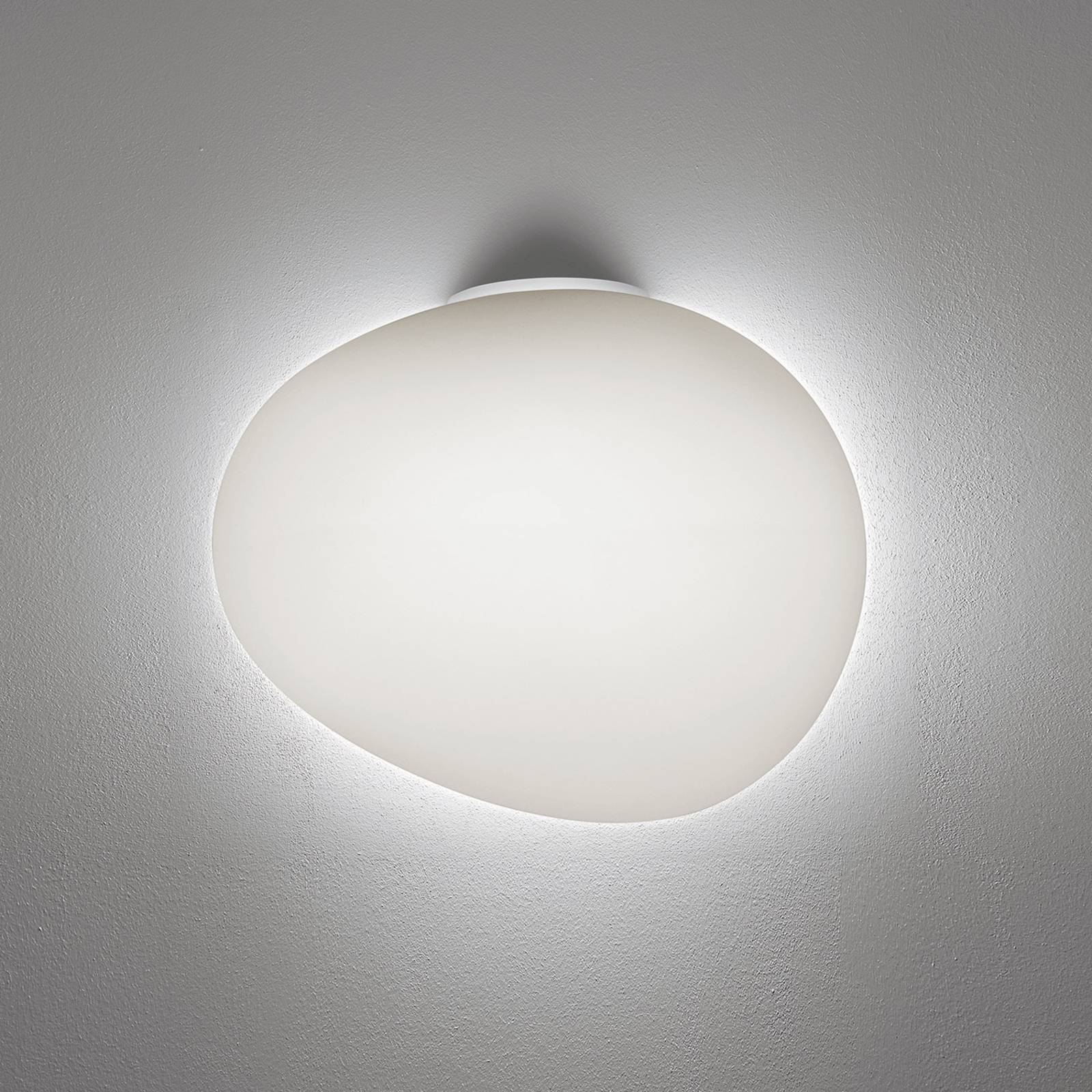 Foscarini Gregg grande semi 1 Wandlampe, weiß von Foscarini